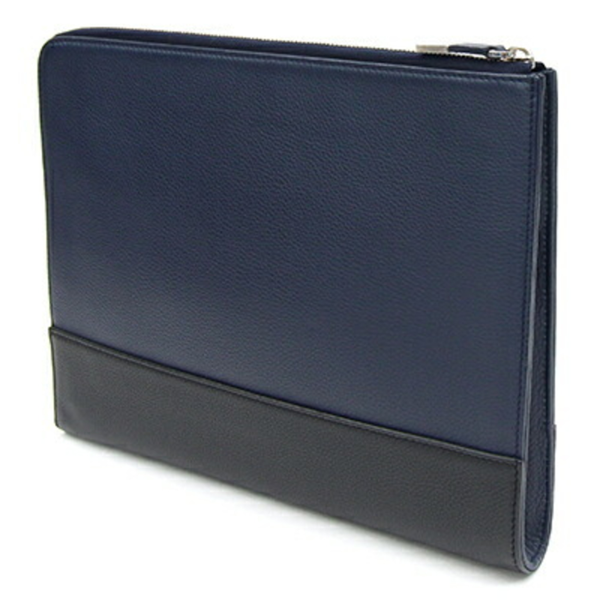 Dior Homme Clutch Bag Navy Black The L-Shaped Second Pouch Men's DIOR HOMME