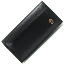 Cartier 4-ring key case Pasha de L3000203 Black leather black men's