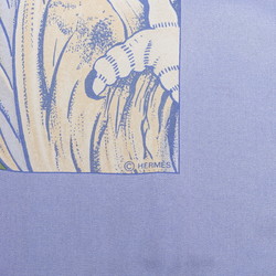Hermes Carré 90 Les Perroquets detail parrot scarf muffler blue green silk women's HERMES