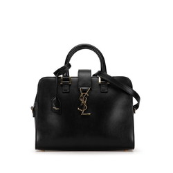 Saint Laurent Monogram Baby Cabas Handbag Shoulder Bag 472469 Black Leather Women's SAINT LAURENT