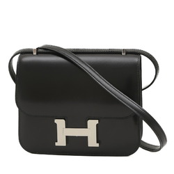 Hermes Constance 18 Miroir Shoulder Bag Box Calf Black B Stamp