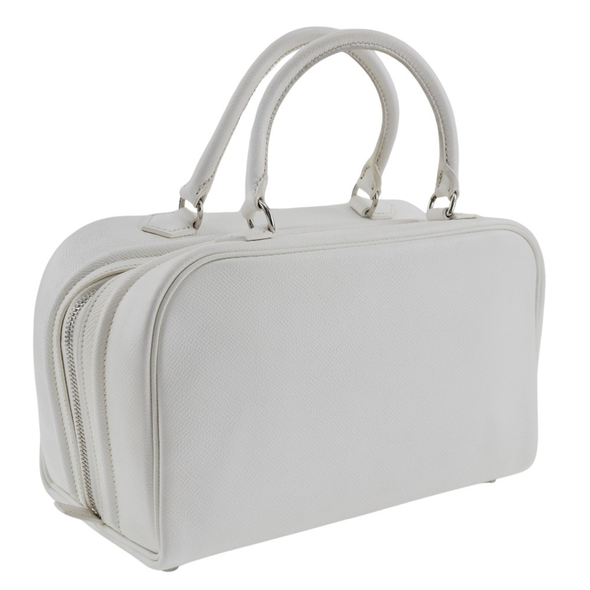 Hermes HERMES Sac Anvi 26 Handbag Veau Epsom 2007 White □K A5 Double Women's