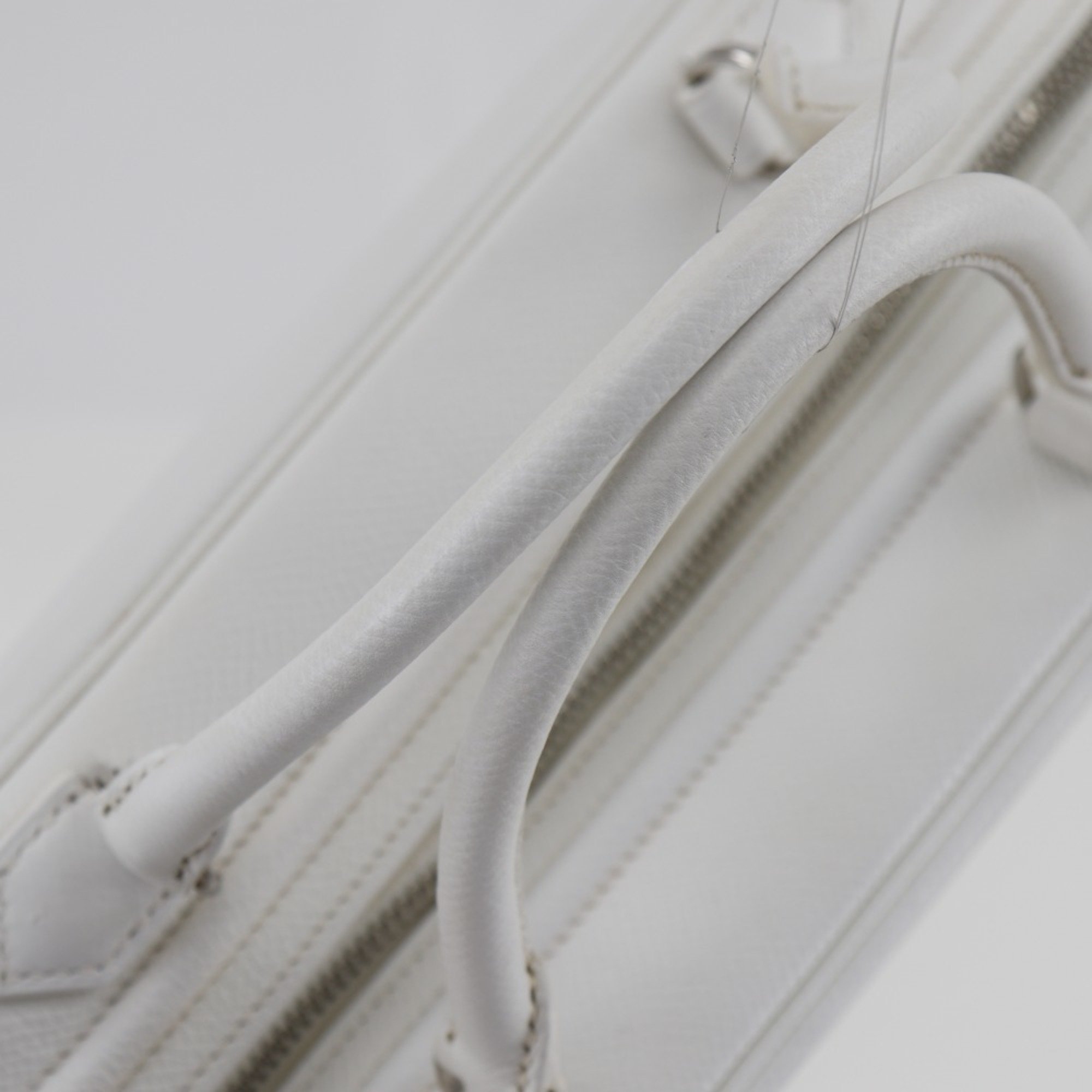 Hermes HERMES Sac Anvi 26 Handbag Veau Epsom 2007 White □K A5 Double Women's