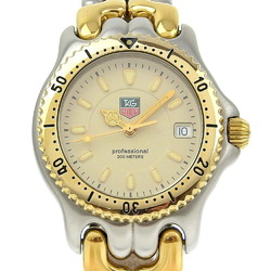 TAG HEUER Professional Watch, Combi, Cal.2.96, WG1221-KO, Stainless Steel x Gold Plated, Quartz, Analog Display, Ivory Dial, Professional, Boys