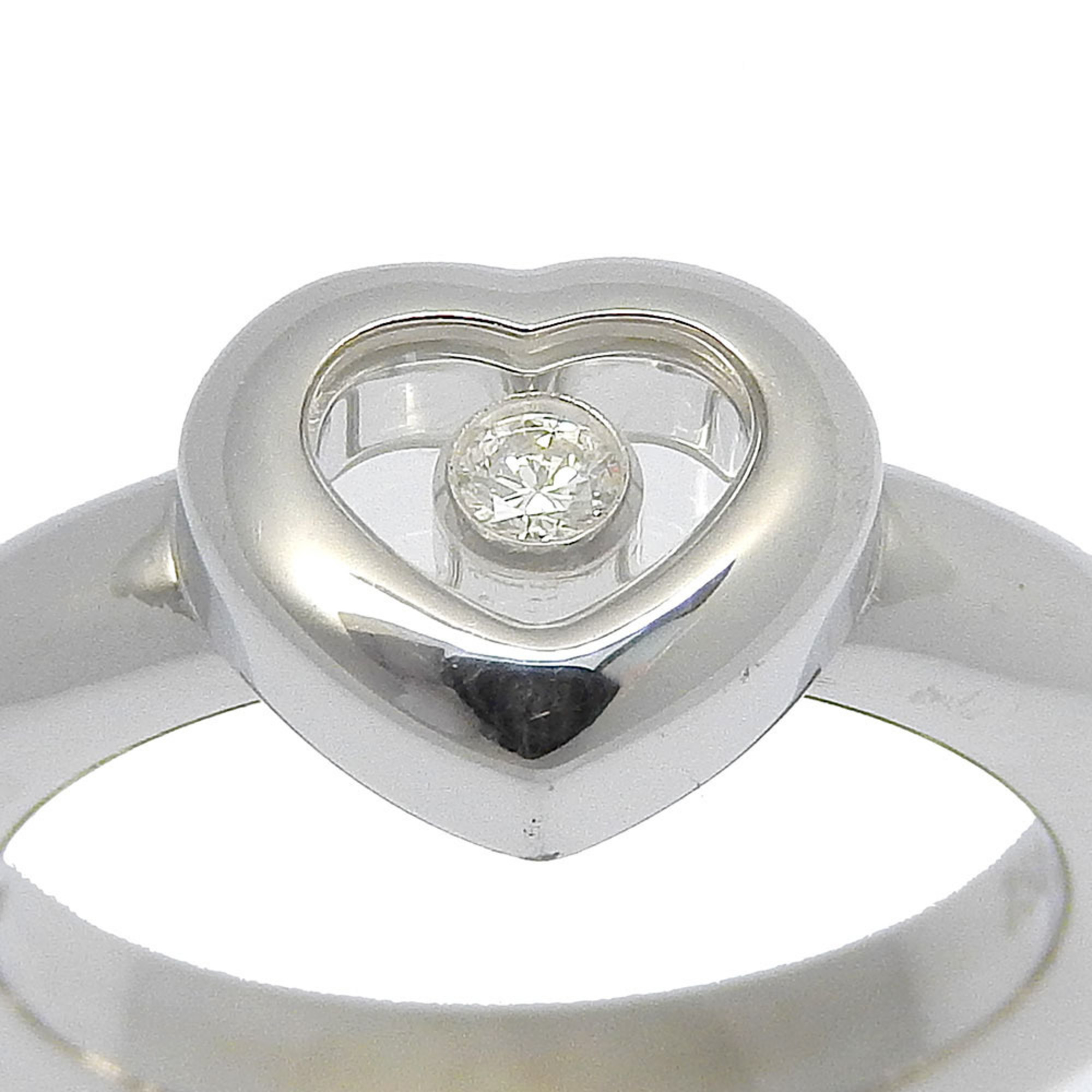 Chopard Happy Diamond size 5 ring 82/2889/20 K18 white gold heart approx. 7.3g diamond ladies