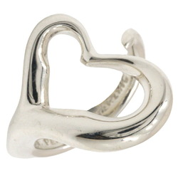 Tiffany & Co. Elsa Peretti Heart Ring, Size 8.5, Silver 925, Made in the USA, Approx. 6.0g, Open Heart, Women's