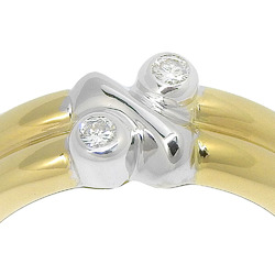 Tiffany & Co. Signature ring, size 7, 18K yellow gold x diamond, approx. 6.9g, for women