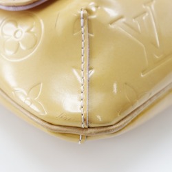 Louis Vuitton Thompson Street Shoulder Bag M91070 Monogram Vernis Cream Yellow MI0969 A5 Type Women's