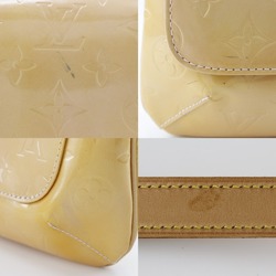 Louis Vuitton Thompson Street Shoulder Bag M91070 Monogram Vernis Cream Yellow MI0969 A5 Type Women's