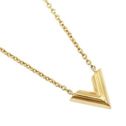 Louis Vuitton Essential V Necklace M61083 Gold Plated Approx. 9.7g Unisex