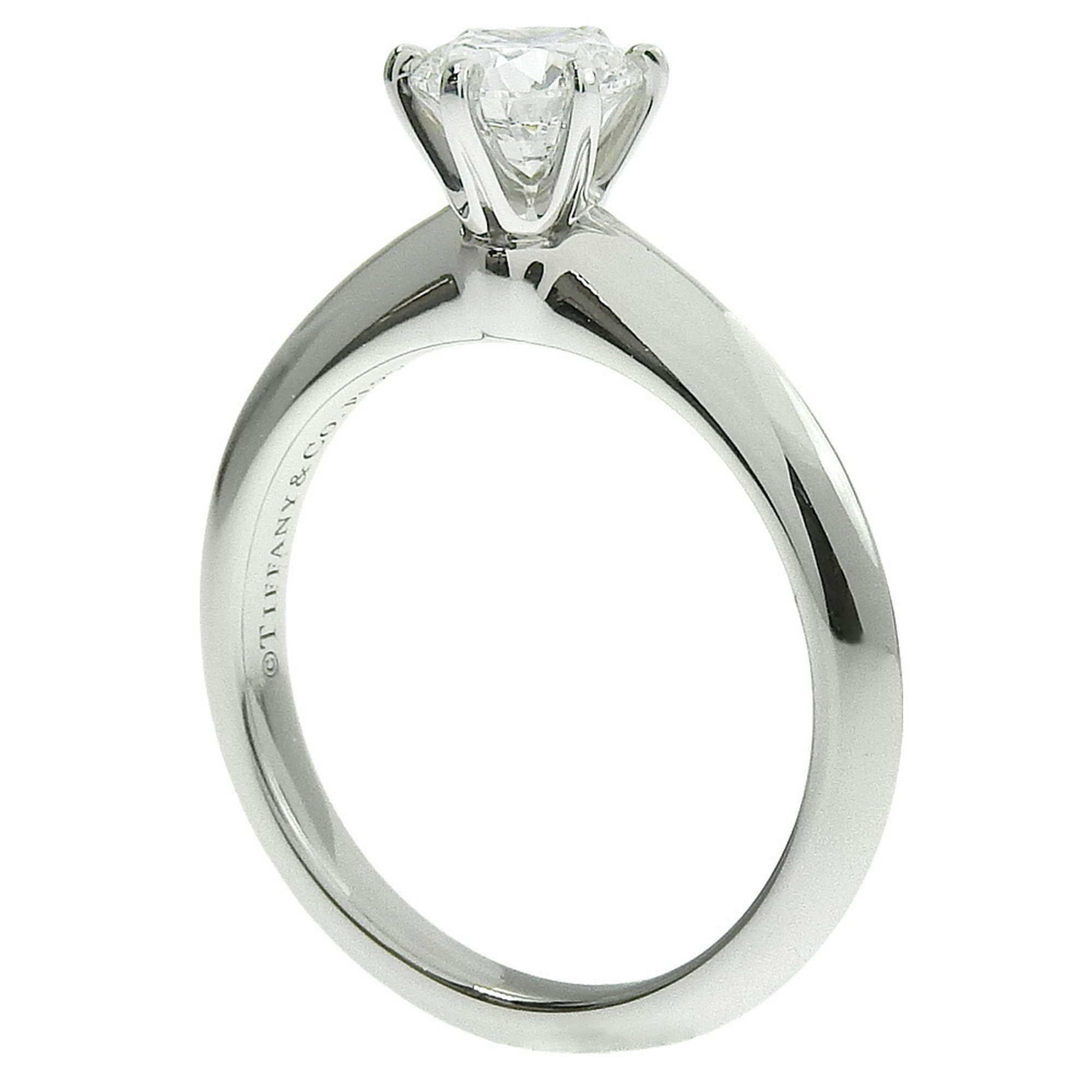 Tiffany & Co. Solitaire size 6 ring, Pt950 platinum x diamond, 0.54, approx. 4.2g, Solitaire, women's S