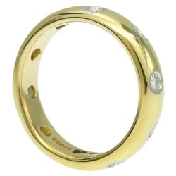 Tiffany & Co. Dots size 9 ring, K18 yellow gold x Pt950 platinum diamond, approx. 5.7g, Dots, women's