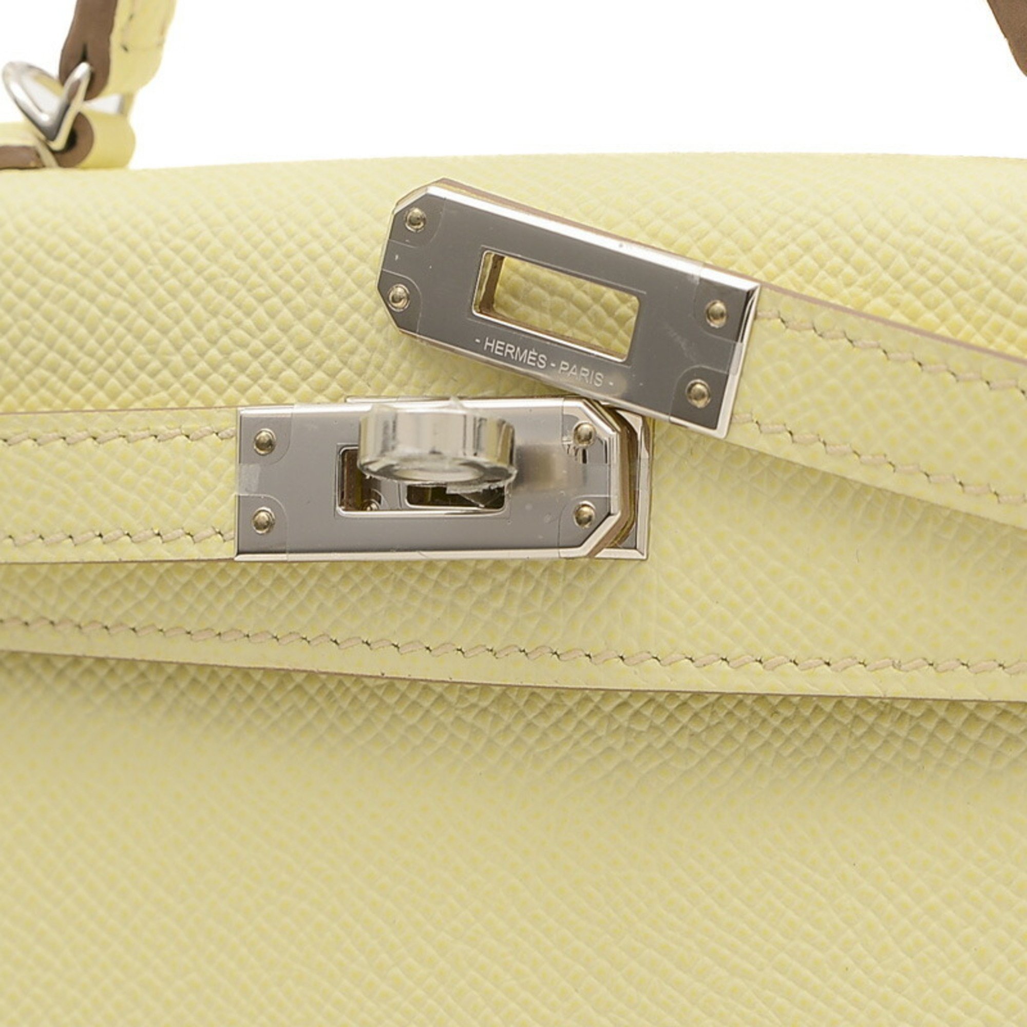 Hermes Kelly Do 2 Handbag Epson Jaune Milton B Stamp