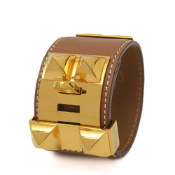 Hermes Collier de Chien Bracelet Gold A Stamp