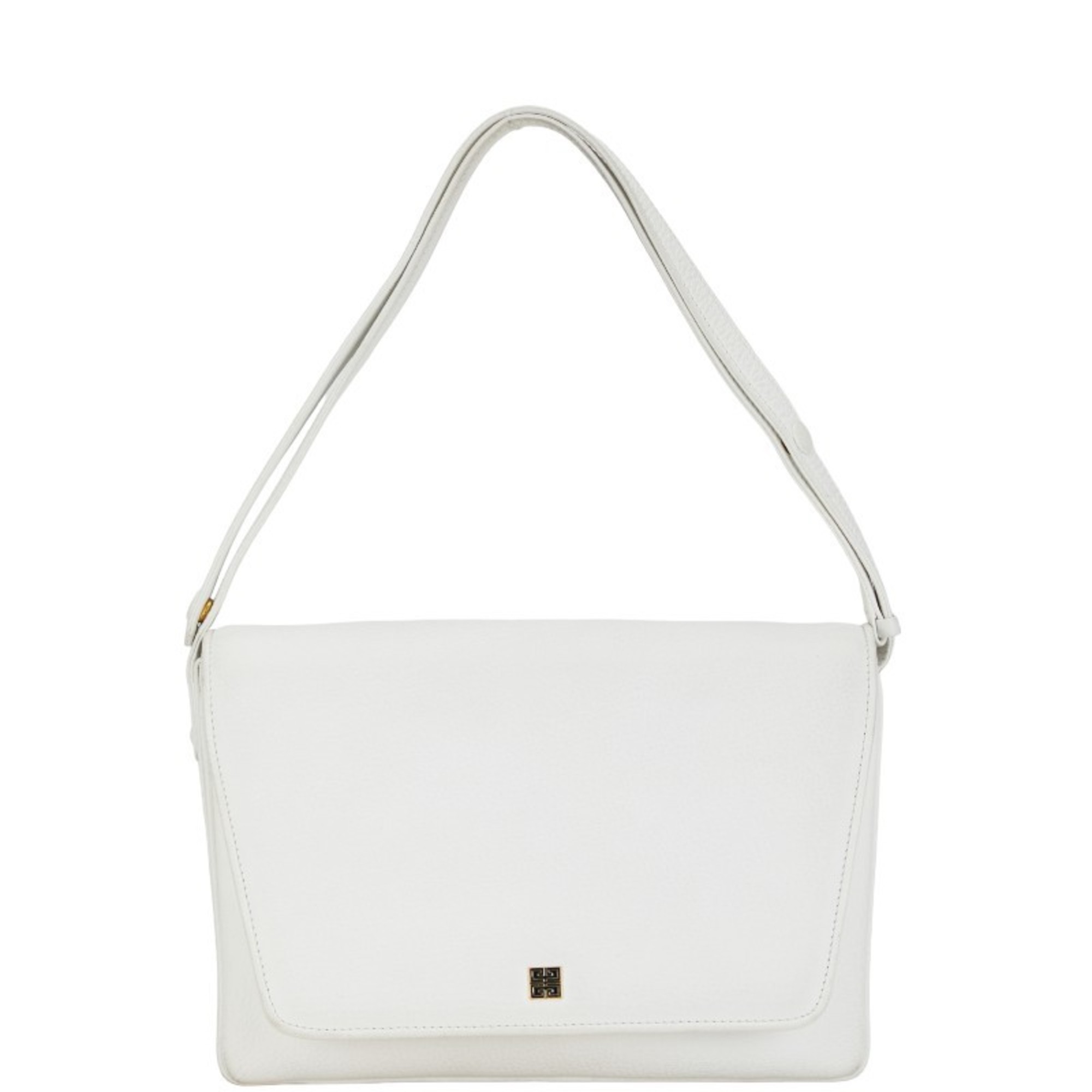 Givenchy 4G Shoulder Bag White Leather Women's