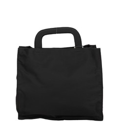 Prada Triangle Plate Handbag Shoulder Bag B8901 Black Nylon Women's PRADA