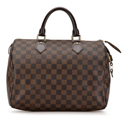 Louis Vuitton Damier Speedy 30 Handbag Boston Bag N41531 Ebene Brown PVC Leather Women's LOUIS VUITTON