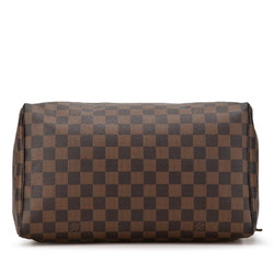Louis Vuitton Damier Speedy 30 Handbag Boston Bag N41531 Ebene Brown PVC Leather Women's LOUIS VUITTON