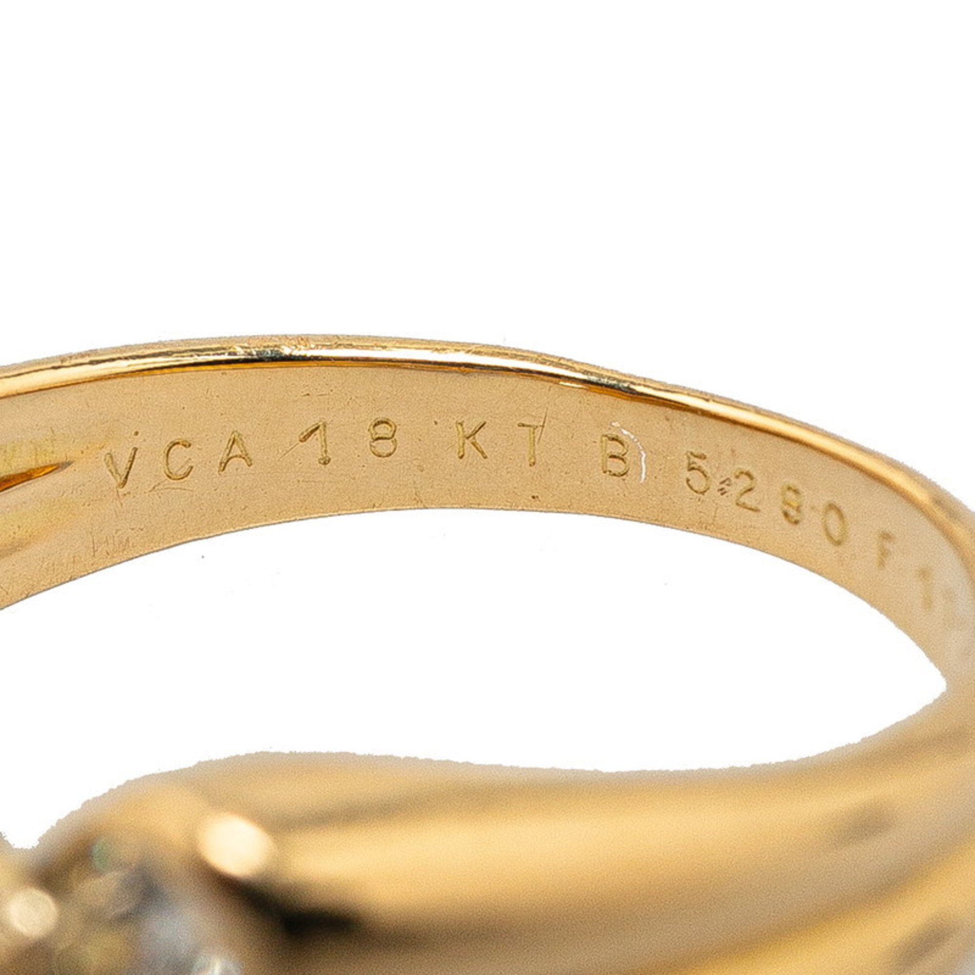 Van Cleef & Arpels Butterfly motif ring, K18YG yellow gold, for women,