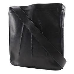 Hermes Toudu Shoulder Bag Calf Black A5 Snap Button Unisex