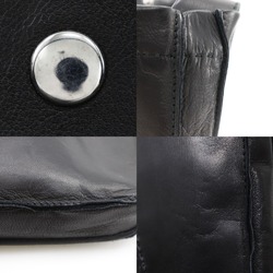 Hermes Toudu Shoulder Bag Calf Black A5 Snap Button Unisex