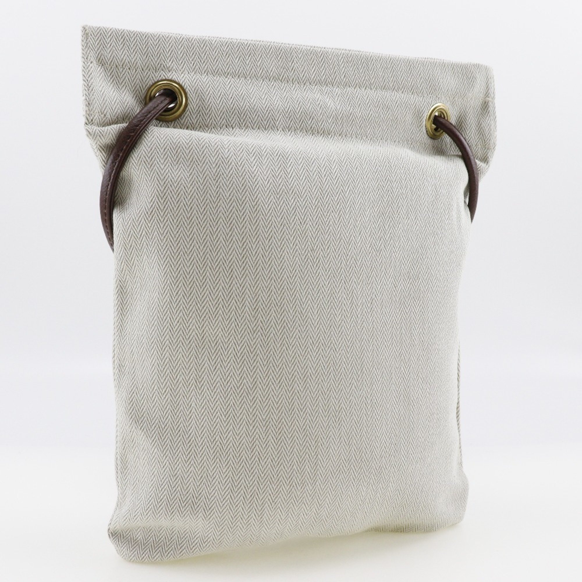 Hermes Sac Aline PM Shoulder Bag Cotton A5 Snap Button Unisex
