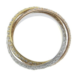 Cartier Trinity After Diamond Size 13 Ring, K18 Gold x CN273, Approx. 6.31g, Diamond, Women's