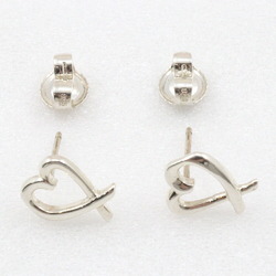 Tiffany & Co. Loving Heart Earrings Paloma Picasso Silver 925 Approx. 1.2g Women's