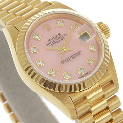 Rolex ROLEX Datejust Watch 10P Diamond cal.2235 79178 K18 Yellow Gold x Pink Opal Automatic Dial Ladies S132724759