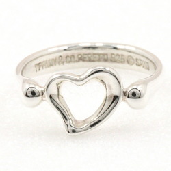 Tiffany & Co. Heart Ring, Size 9.5, Silver 925, Approx. 2.5g, Open Heart, Women's