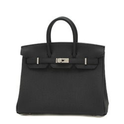 Hermes Birkin 25 Handbag Togo Black W Engraved