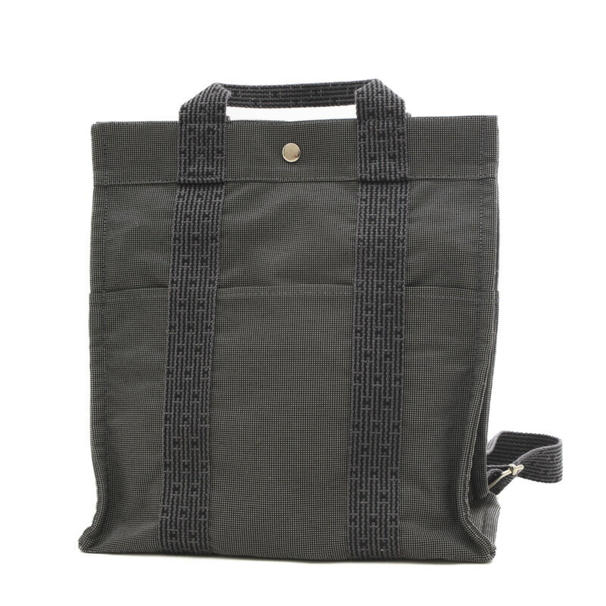 Hermes Air Line Ad MM Backpack Canvas Grey