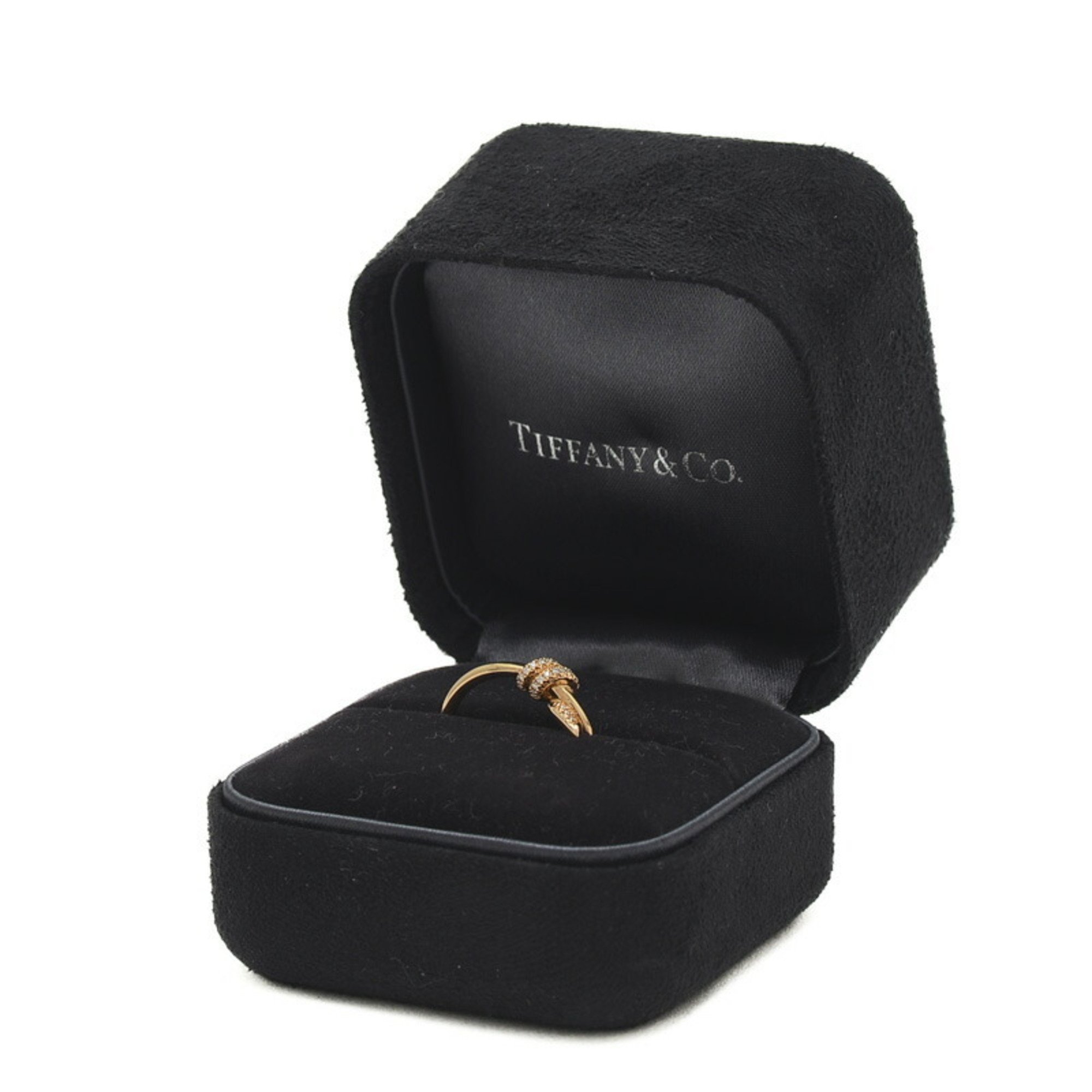 Tiffany Knot Ring Diamond K18YG