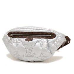 Louis Vuitton LV Pillow Monogram Maxibum Bag Waist Nylon Silver M20971
