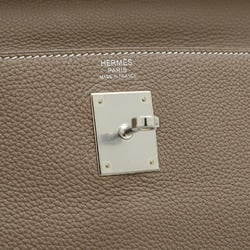 Hermes Kelly 32 Inner Stitching Handbag Togo Etoupe D Engraved