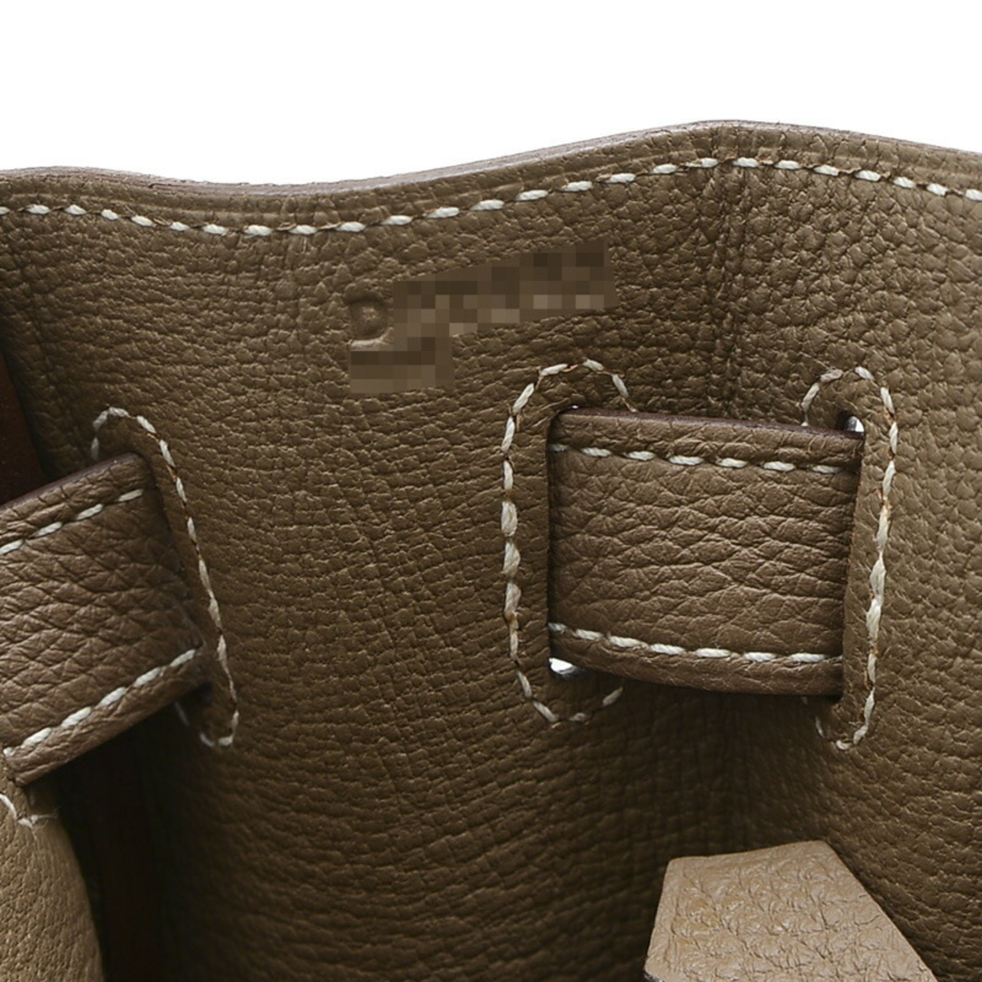 Hermes Kelly 32 Inner Stitching Handbag Togo Etoupe D Engraved