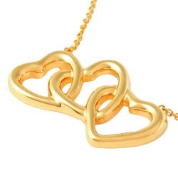 Tiffany & Co. Triple Heart Necklace K18YG Women's
