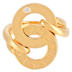 Piaget Possession Ring Diamond #48 K18YG Round Circle Women's