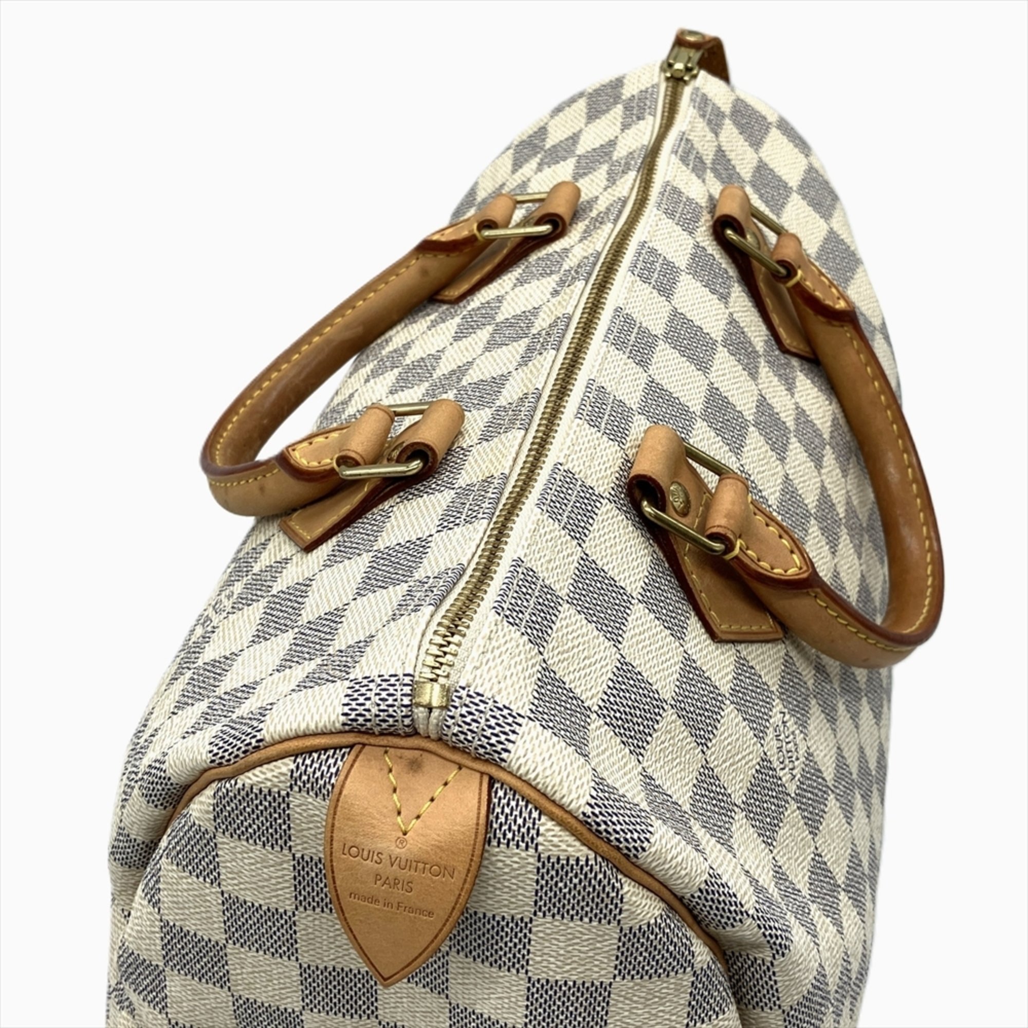 Louis Vuitton Speedy 30 Handbag Damier Azur N41533 DU0068 Boston Bag