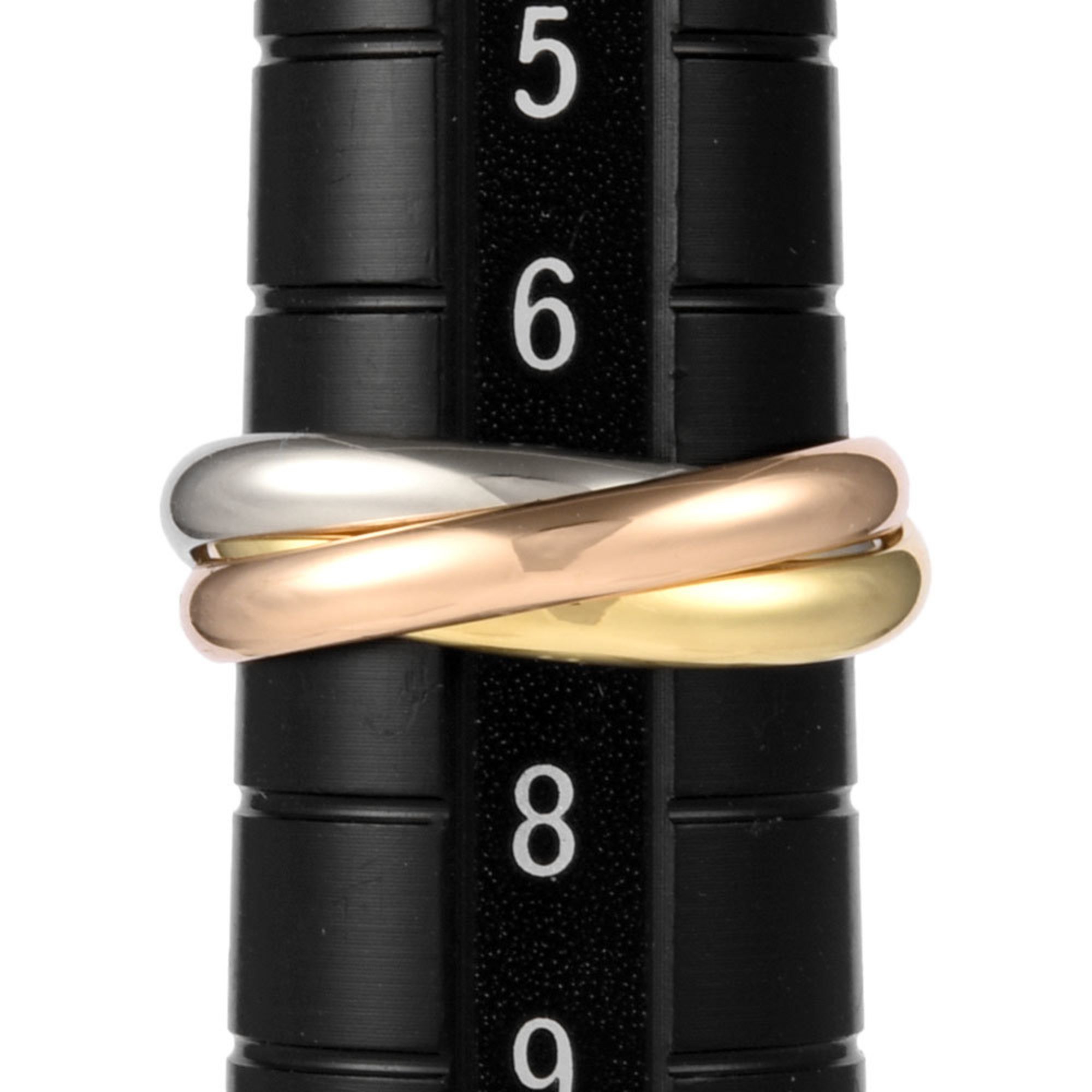 Cartier Trinity SM Ring #47 K18YG K18PG K18WG Ladies
