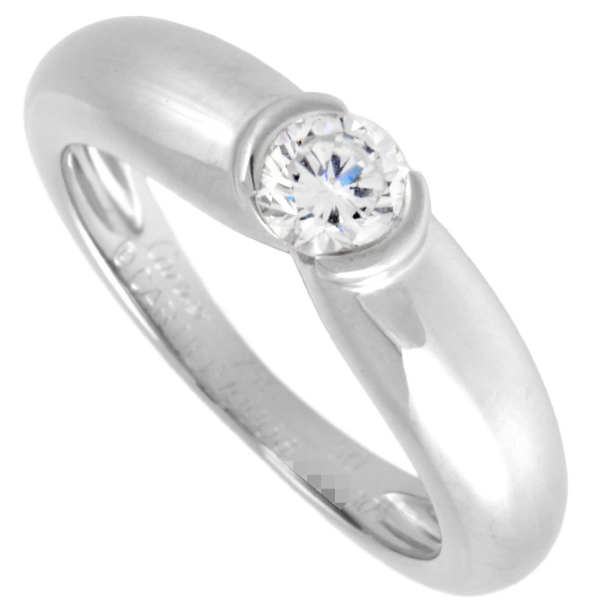 Cartier Ring Diamond 0.30ct #50 K18WG Ladies