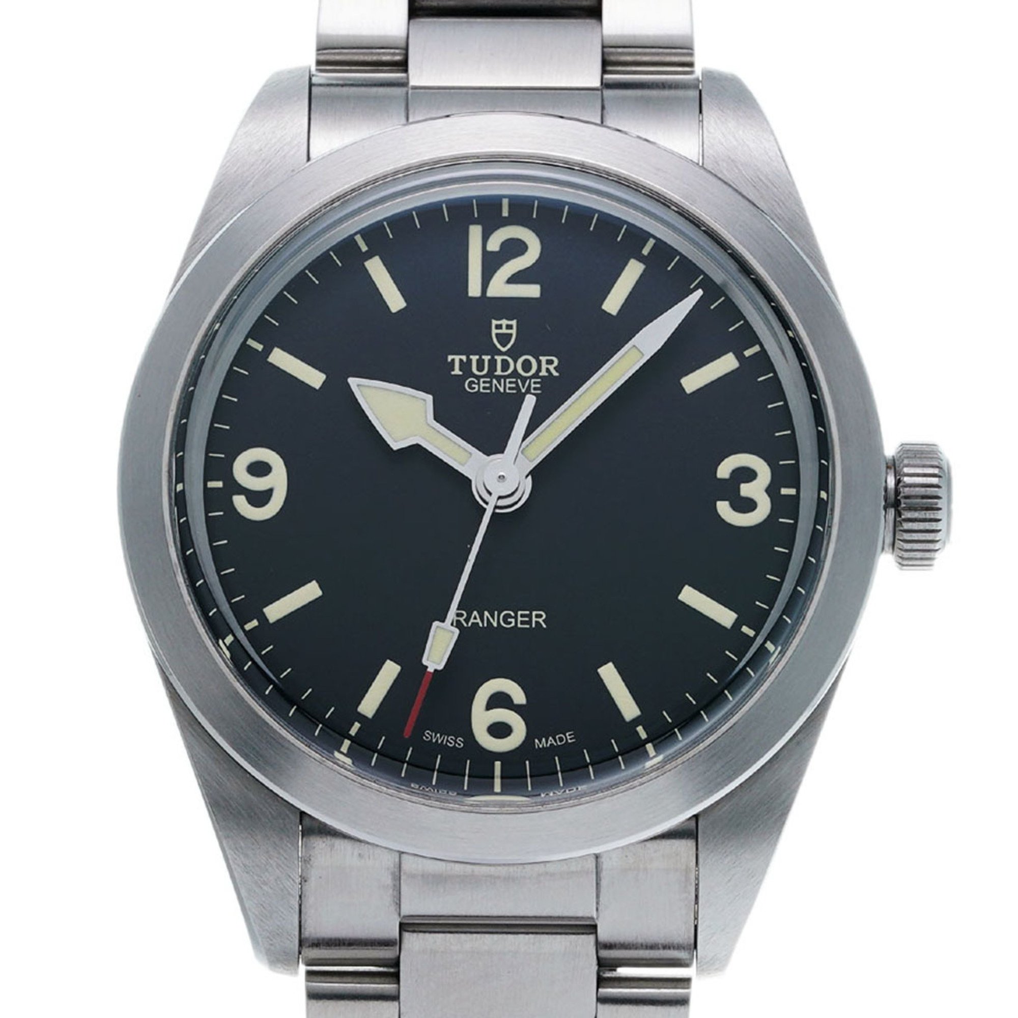 TUDOR Ranger 79950 Men's SS Watch Automatic Black Dial