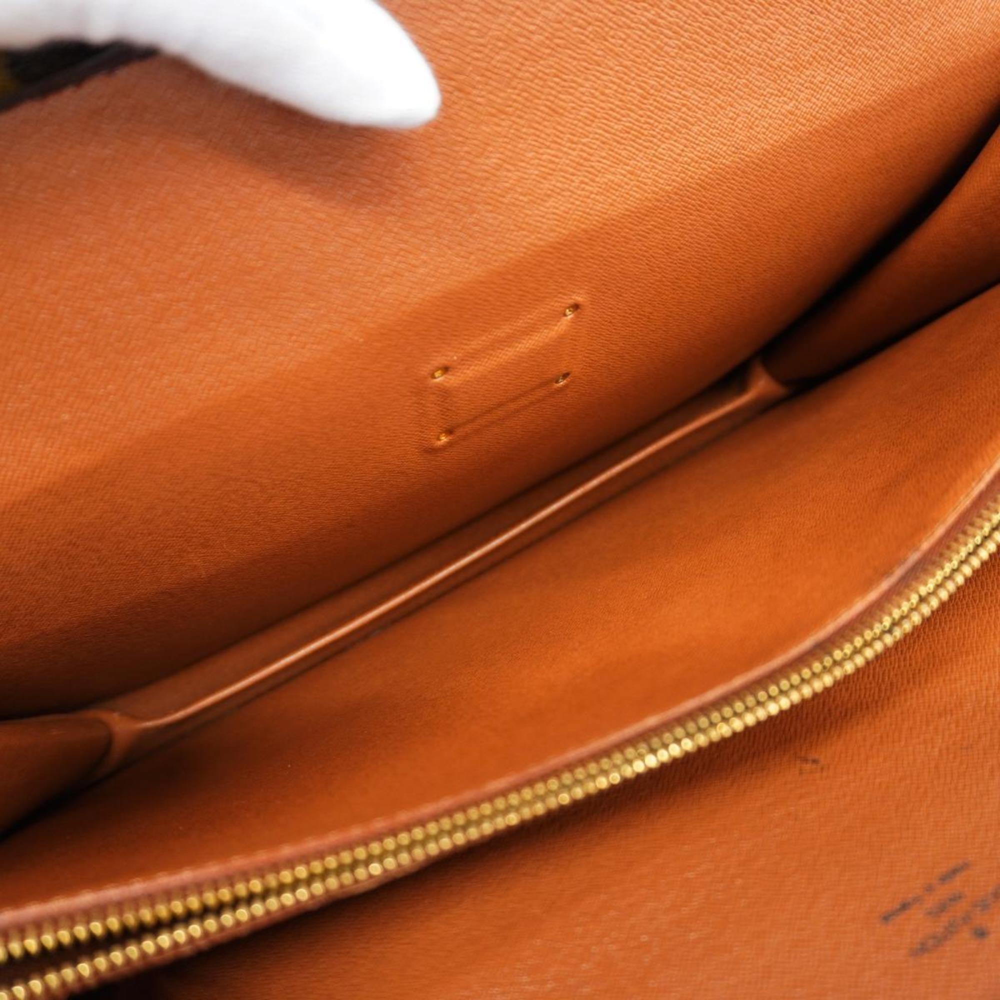 Louis Vuitton Bag Monogram Servier Fermoir M53305 Brown Men's