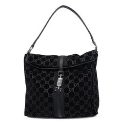 Gucci Shoulder Bag Jackie 001 3355 Suede Black Women's