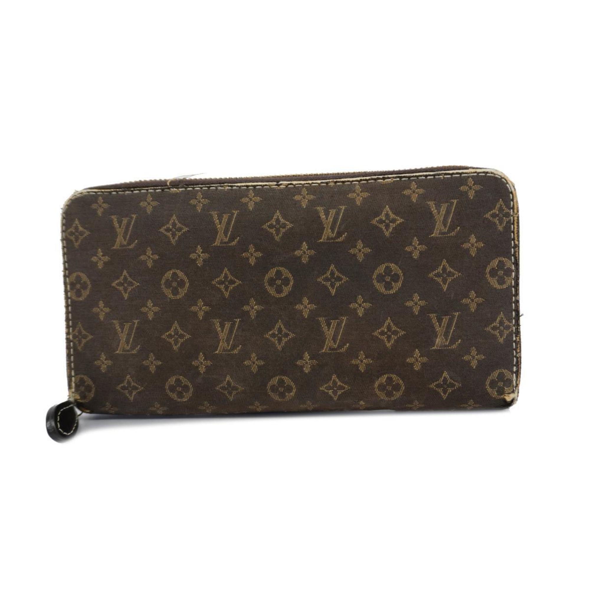 Louis Vuitton Long Wallet Monogram Lan Zippy M95235 Ebene Ladies