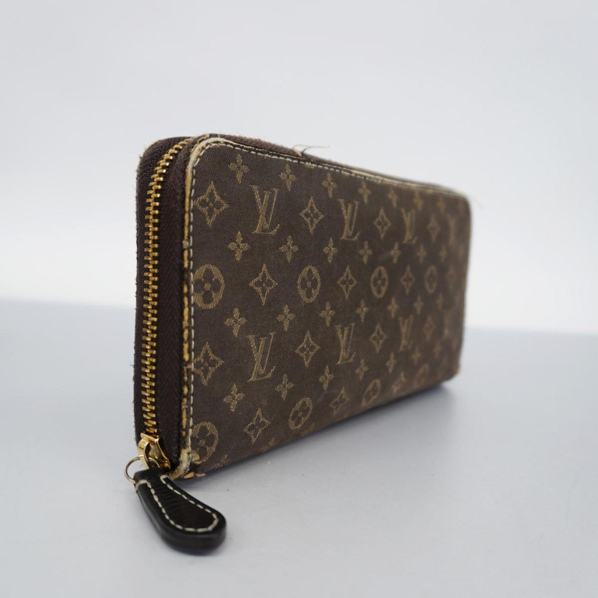 Louis Vuitton Long Wallet Monogram Lan Zippy M95235 Ebene Ladies