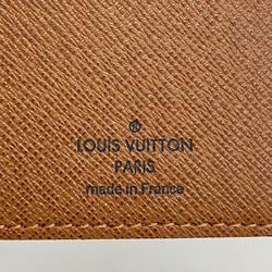 Louis Vuitton Long Wallet Monogram Portefeuille Brazza M66540 Brown Men's Women's