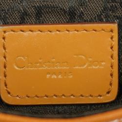 Christian Dior Waist Bag Saddle Leather Brown Women's