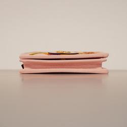 Gucci Wallet GG Marmont Flora 577347 Canvas Leather Pink Women's