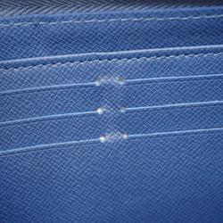 Louis Vuitton Long Wallet Monogram Denim LV Remix Zippy M82958 Blue Women's